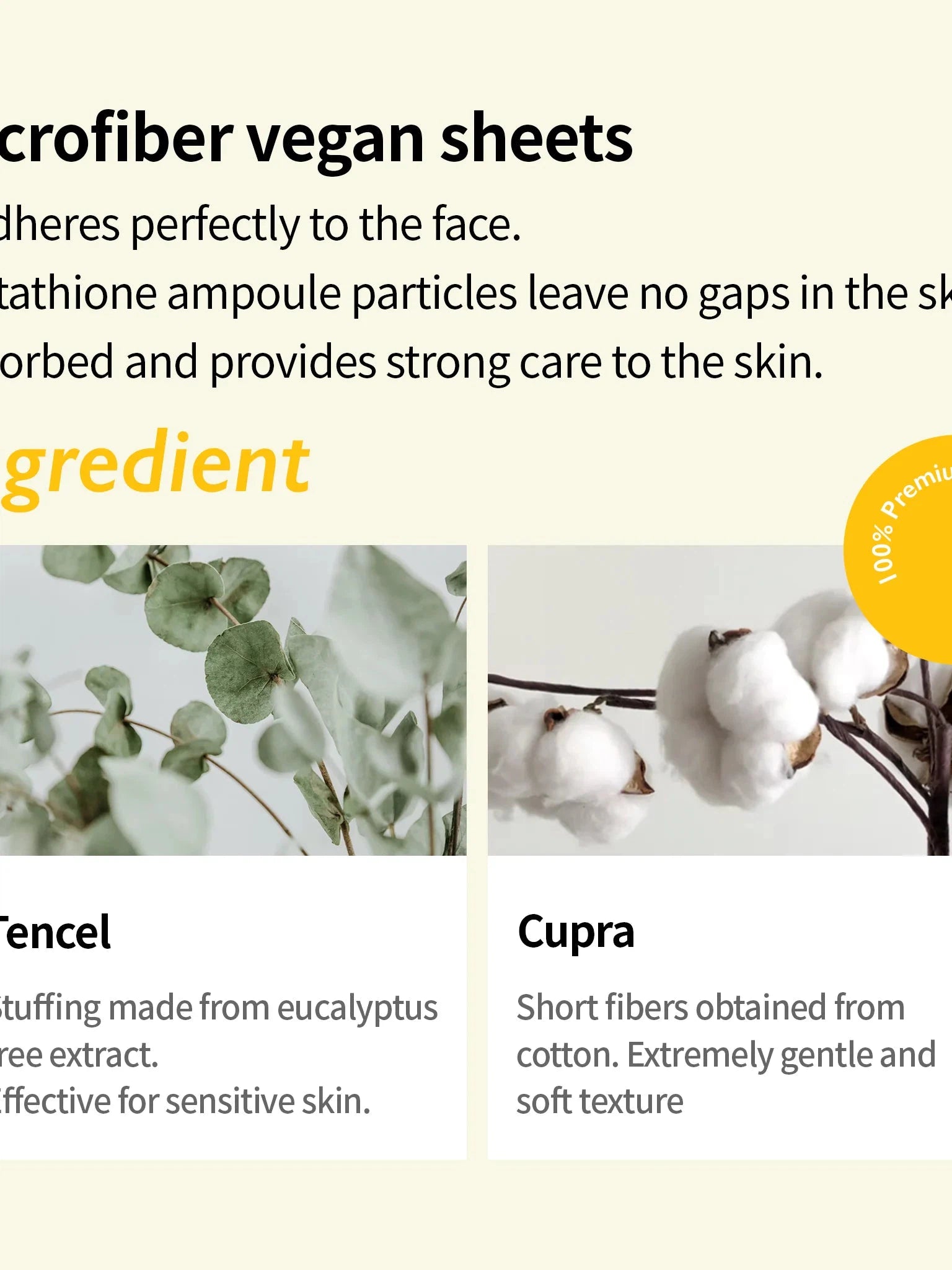 Genabelle GLUTATHIONE BRIGHTENING AMPOULE MASK - Song of Skin