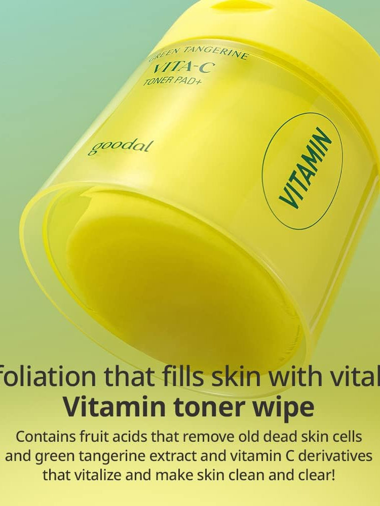 Goodal Green Tangerine Vita C Toner Pad - Song of Skin