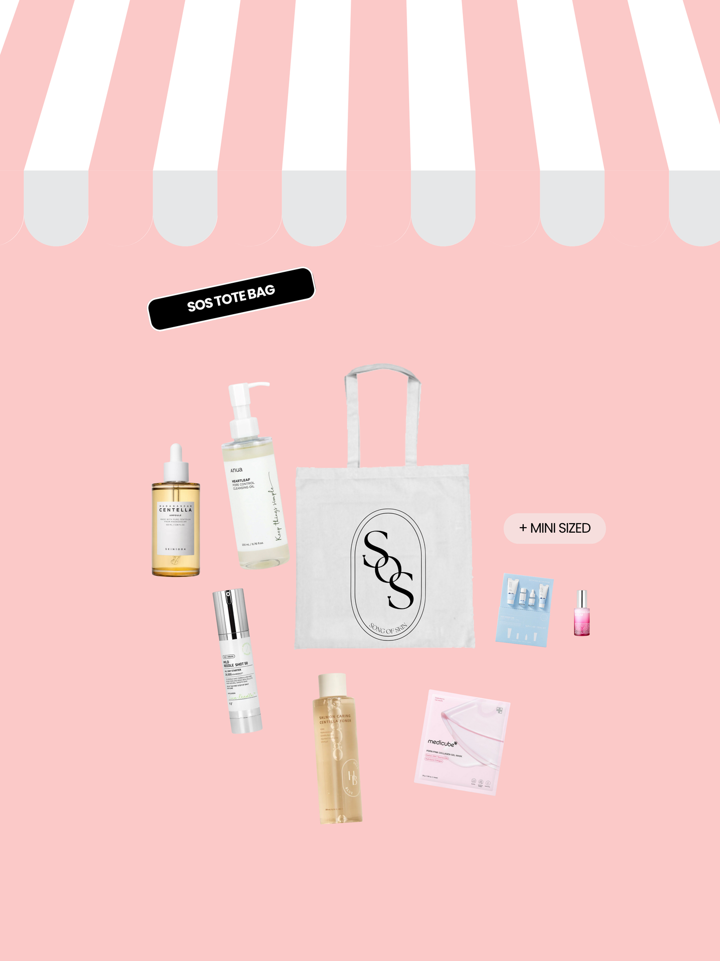 SOS TOTE BAG 4 FULL SIZED + 2 MINI