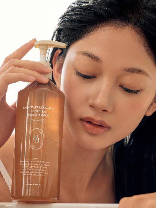 HEVEBLUE Salmon Pullkeratin Centella Hair Shampoo | Song of Skin