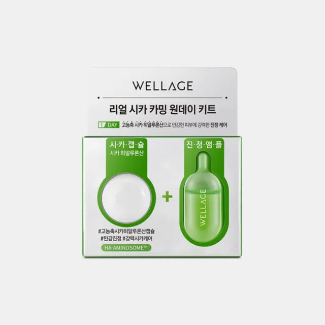 WELLAGE Real Cica Calming One Day Kit