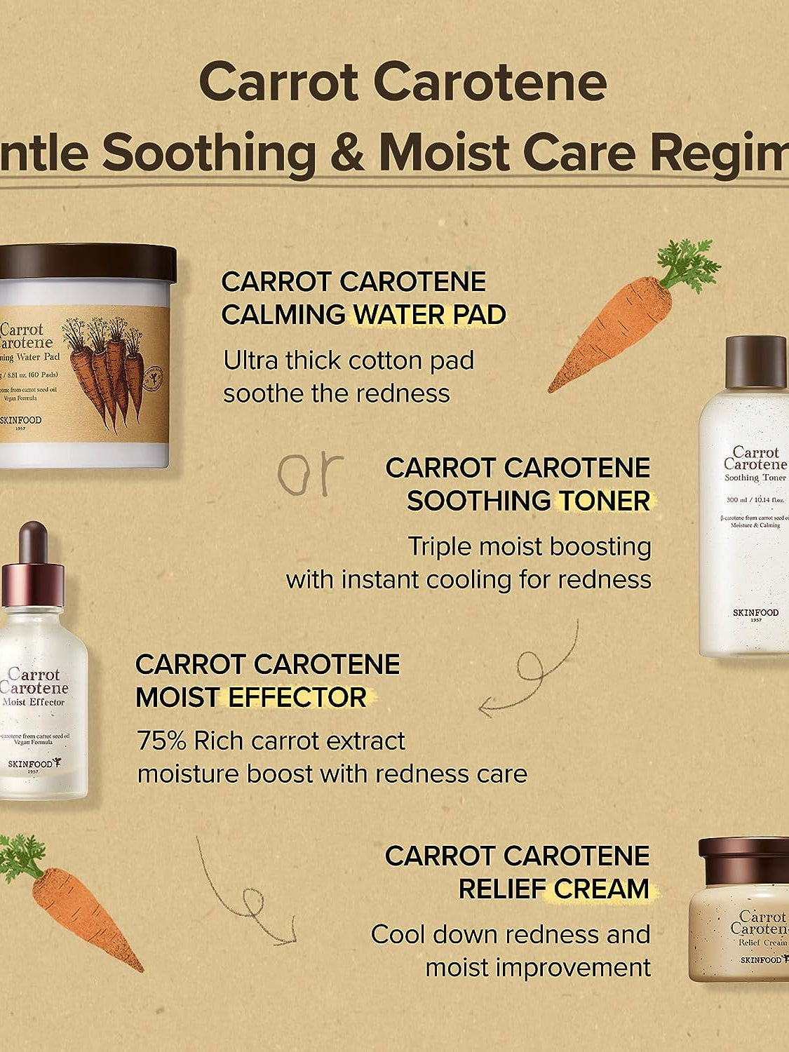 SKINFOOD Carrot Carotene Calming Water Pad