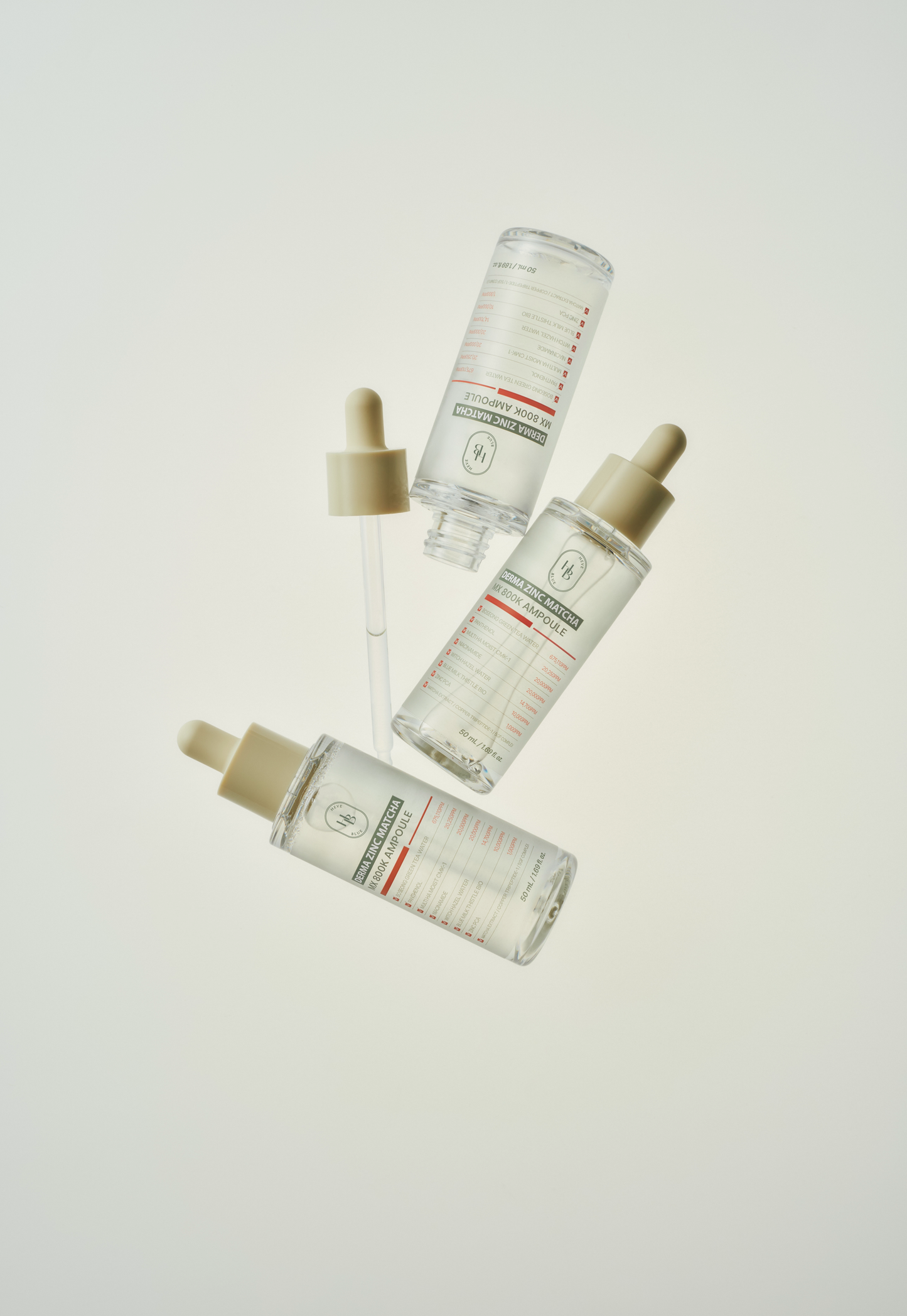 HEVEBLUE Derma Zinc Matcha MX 800K Ampoule | Song of Skin