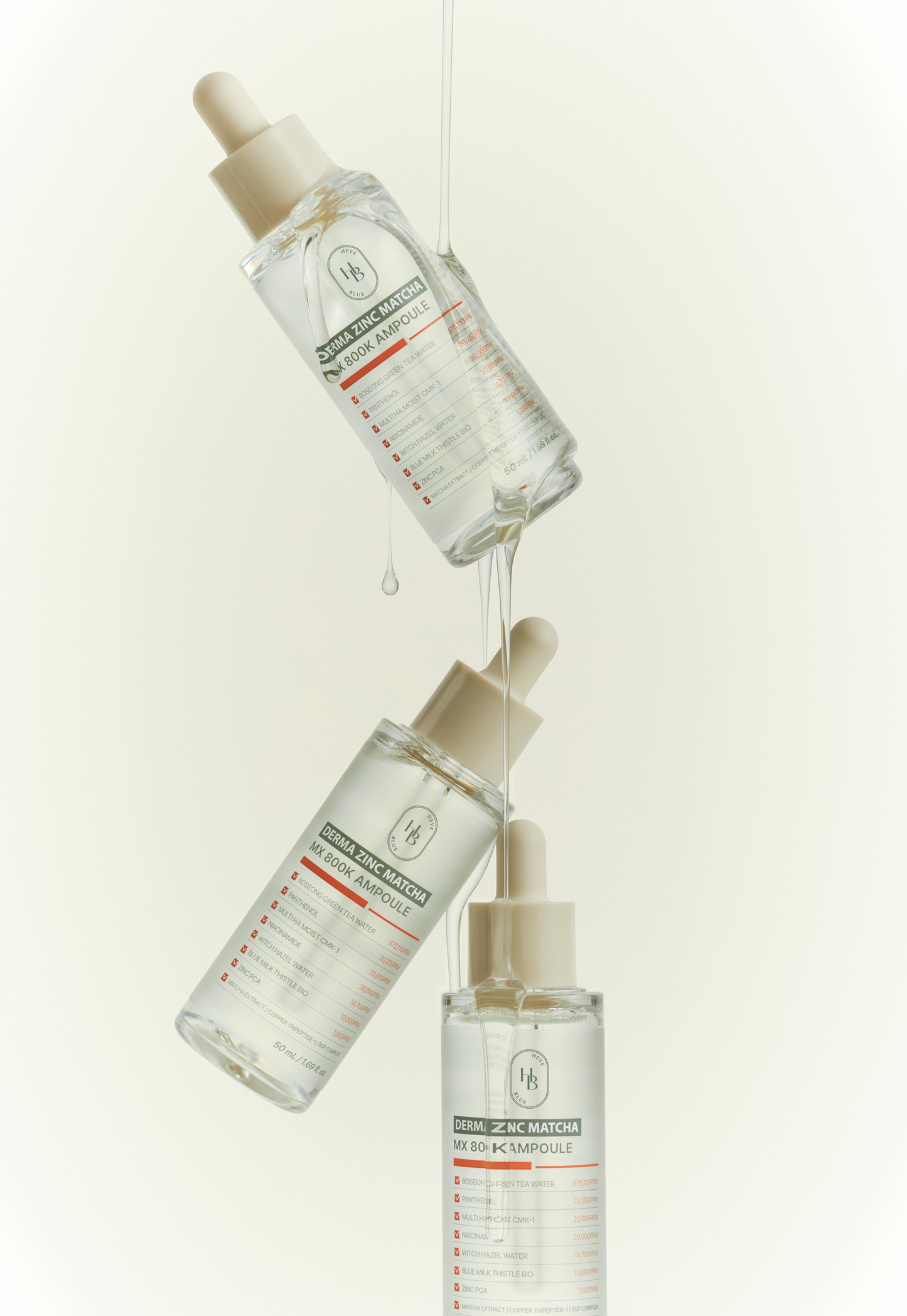 HEVEBLUE Derma Zinc Matcha MX 800K Ampoule
