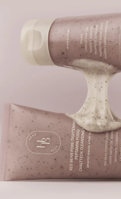 HEVEBLUE Red Bean Pore-Tightening Peptamin Podo Cleansing Foam