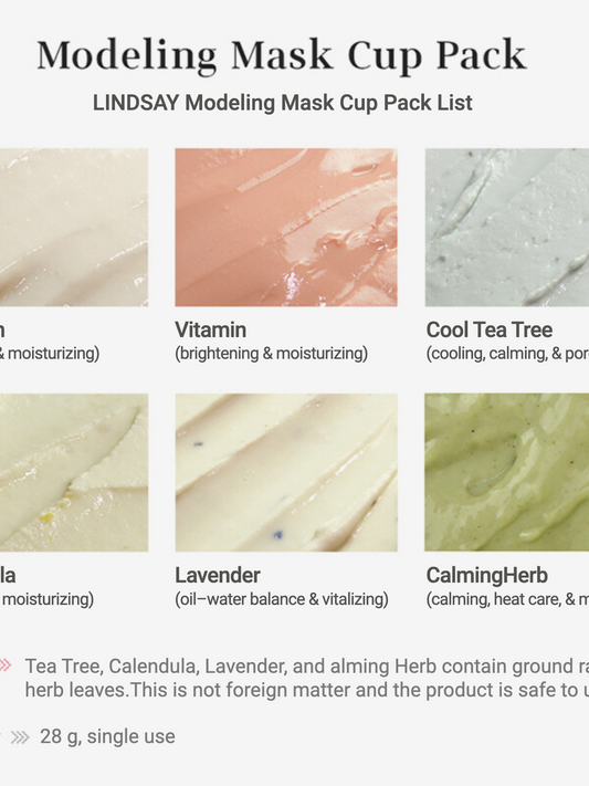 LINDSEY Modeling Mask Cup Pack - Lavender