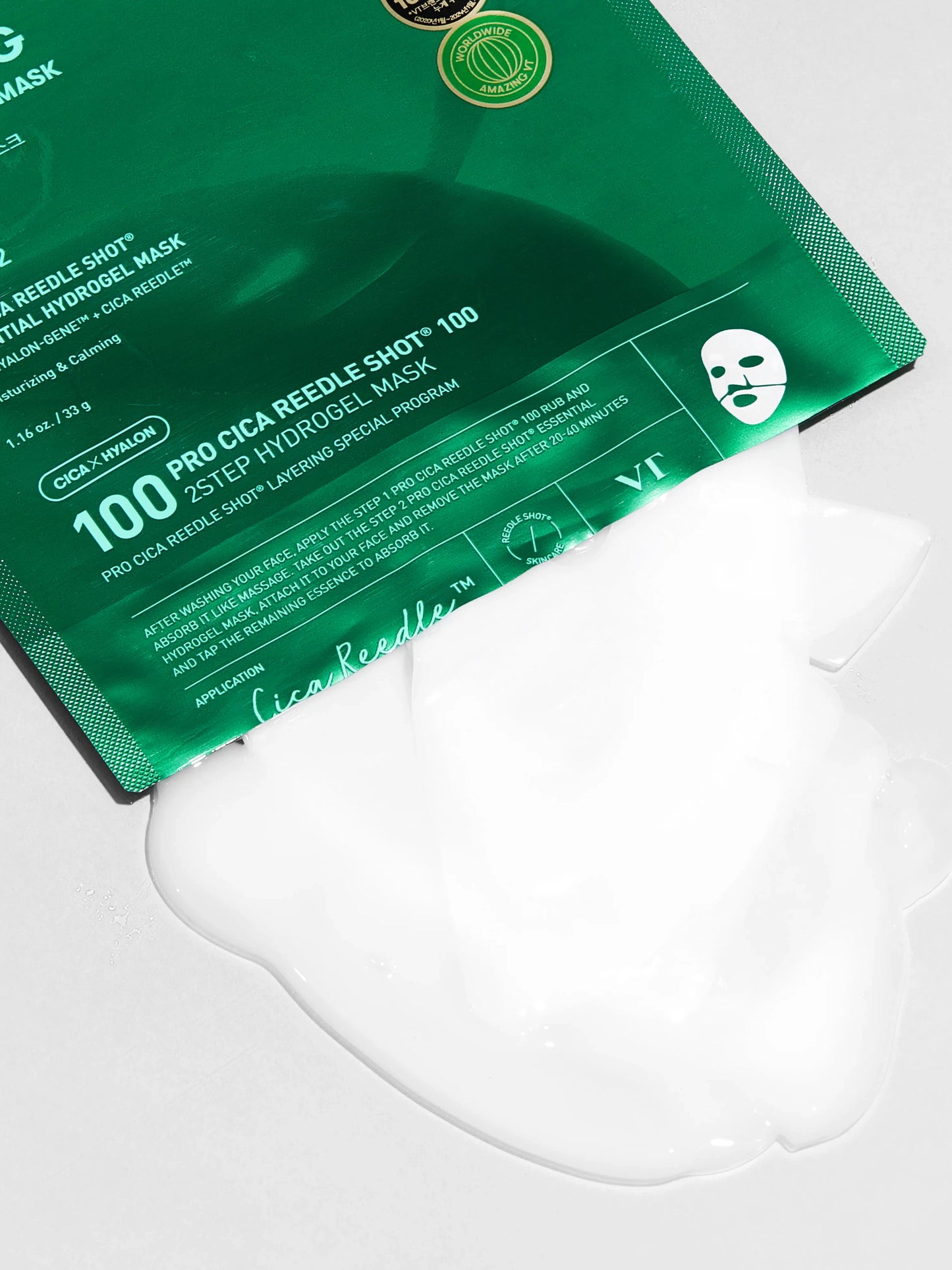 VT Pro Cica Reedle Shot 100 2-Step Hydrogel Mask