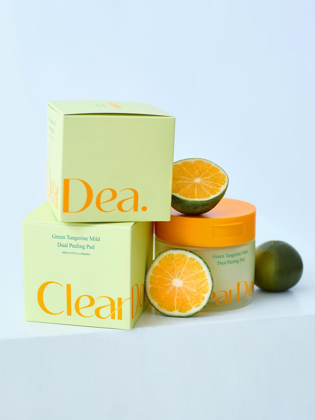 ClearDea Green Tangerine Mild Dual Peeling Pad