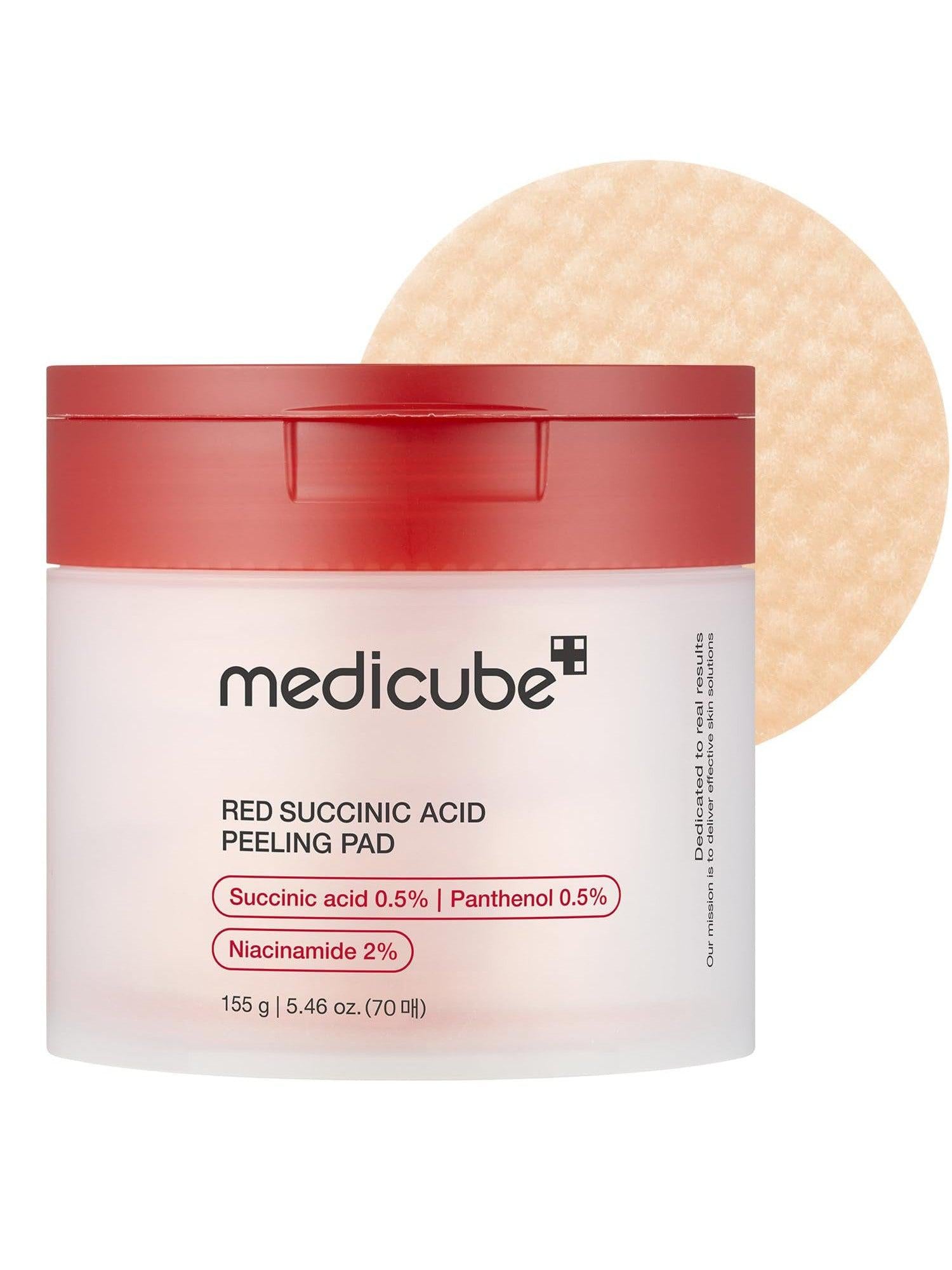 Medicube Red Succinic Acid Panthenol Pad - Song of Skin