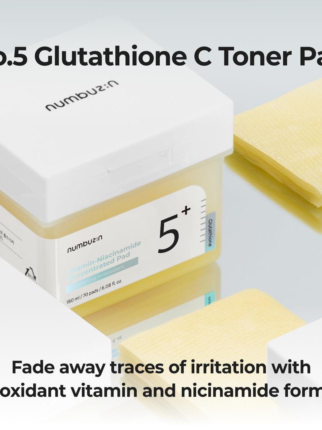 Numbuzin NO.5 Vitamin Niacinamide Concentrated Toner Pad - Song of Skin