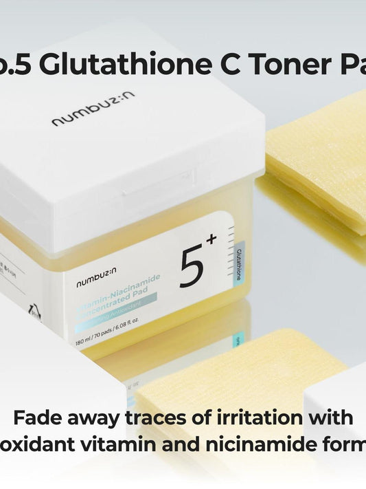 Numbuzin NO.5 Vitamin Niacinamide Concentrated Toner Pad - Song of Skin