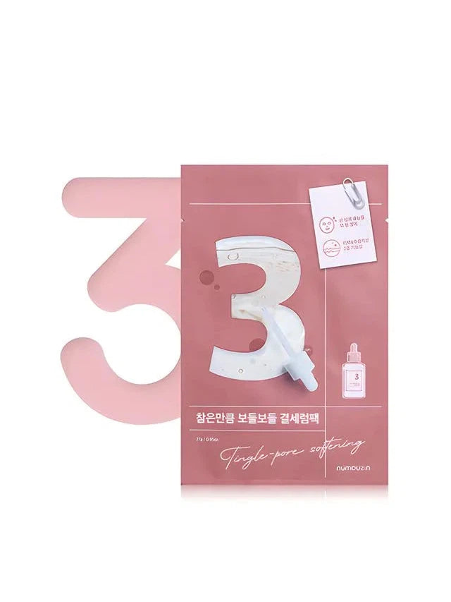 Numbuzin No.3 Tingle-Pore Softening Sheet Mask - Song of Skin
