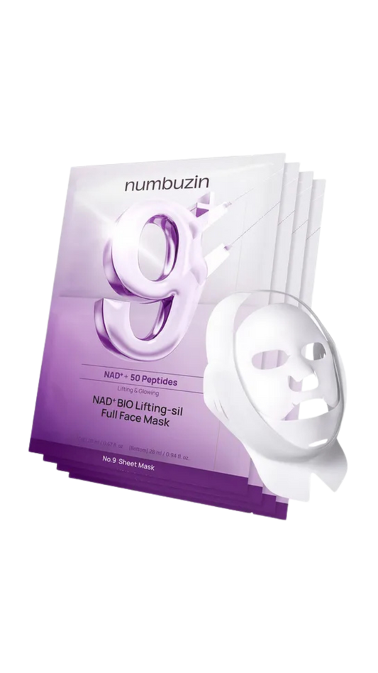 numbuzin No.9 NAD Bio Lifting-sil Full Face Mask Set