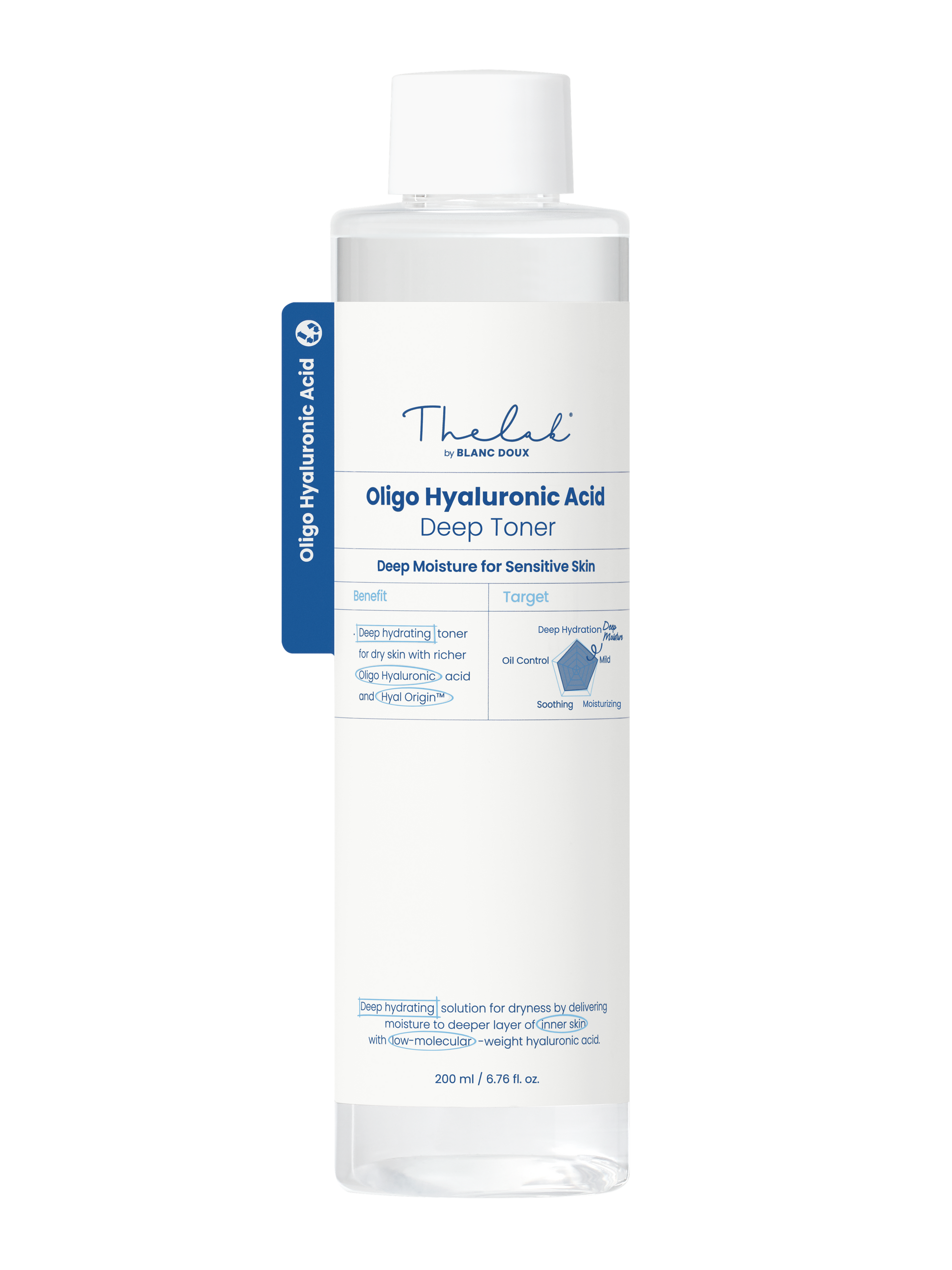 The LAB by Blanc Doux Oligo Hyaluronic Acid Deep Toner - Song of Skin