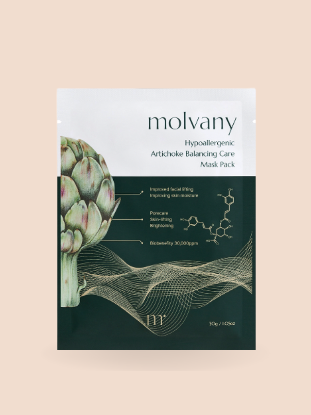 Molvany Hypoallergenic Artichoke Balancing Care Mask Pack