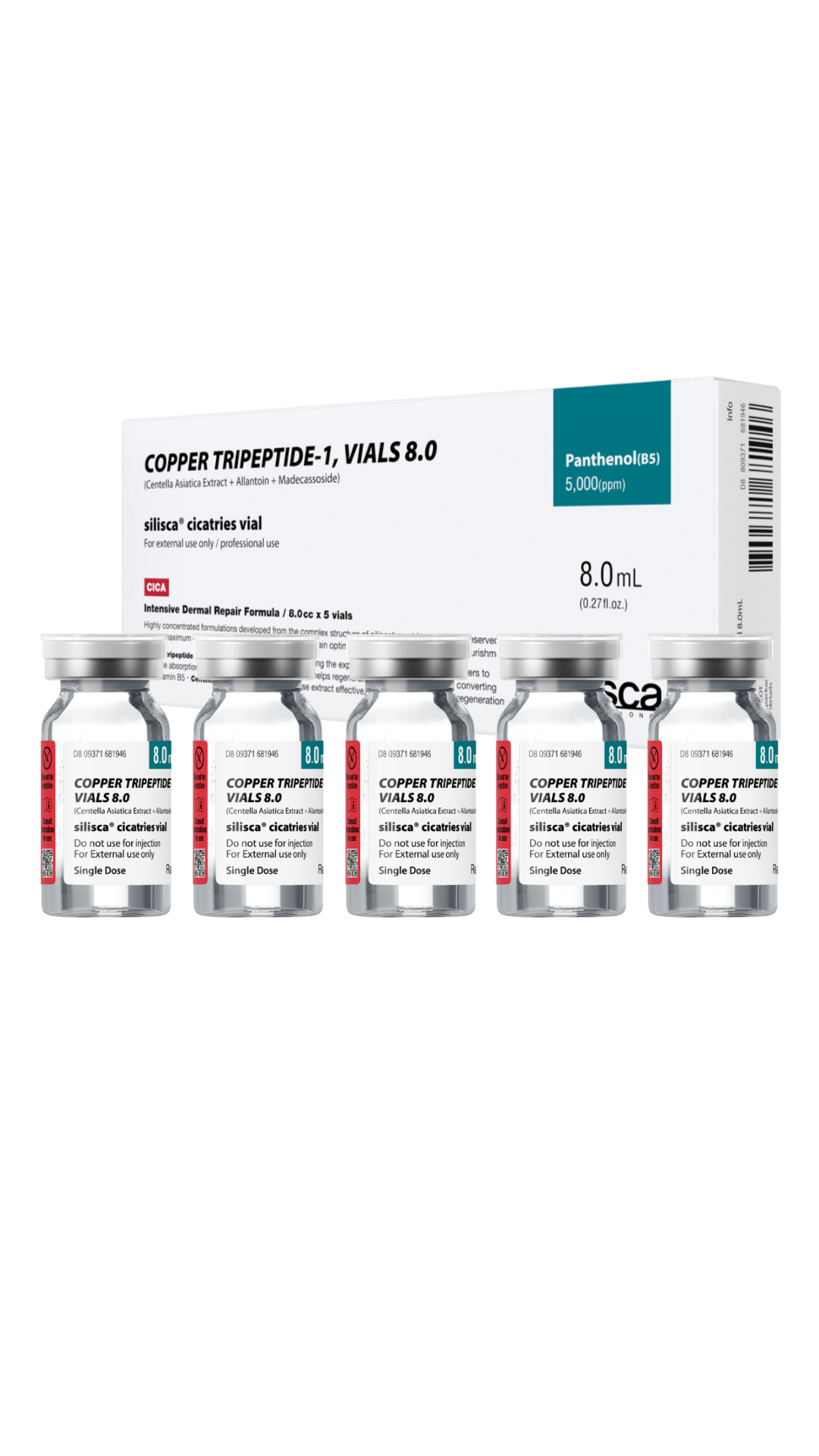 Silisca Cicatries Vial - COPPER TRIPEPTIDE-1 VIALS 8.0
