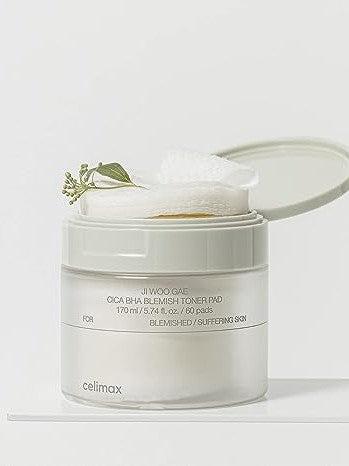 celimax Ji Woo Gae Cica BHA Blemish Toner Pad - Song of Skin