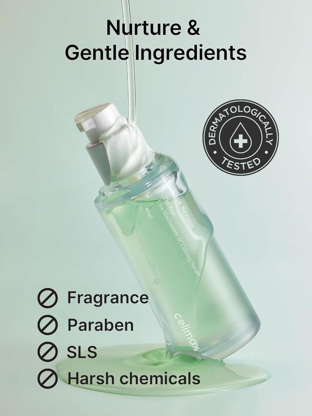 CELIMAX THE REAL CICA NIACINAMIDE AC CALMING SERUM 40ML