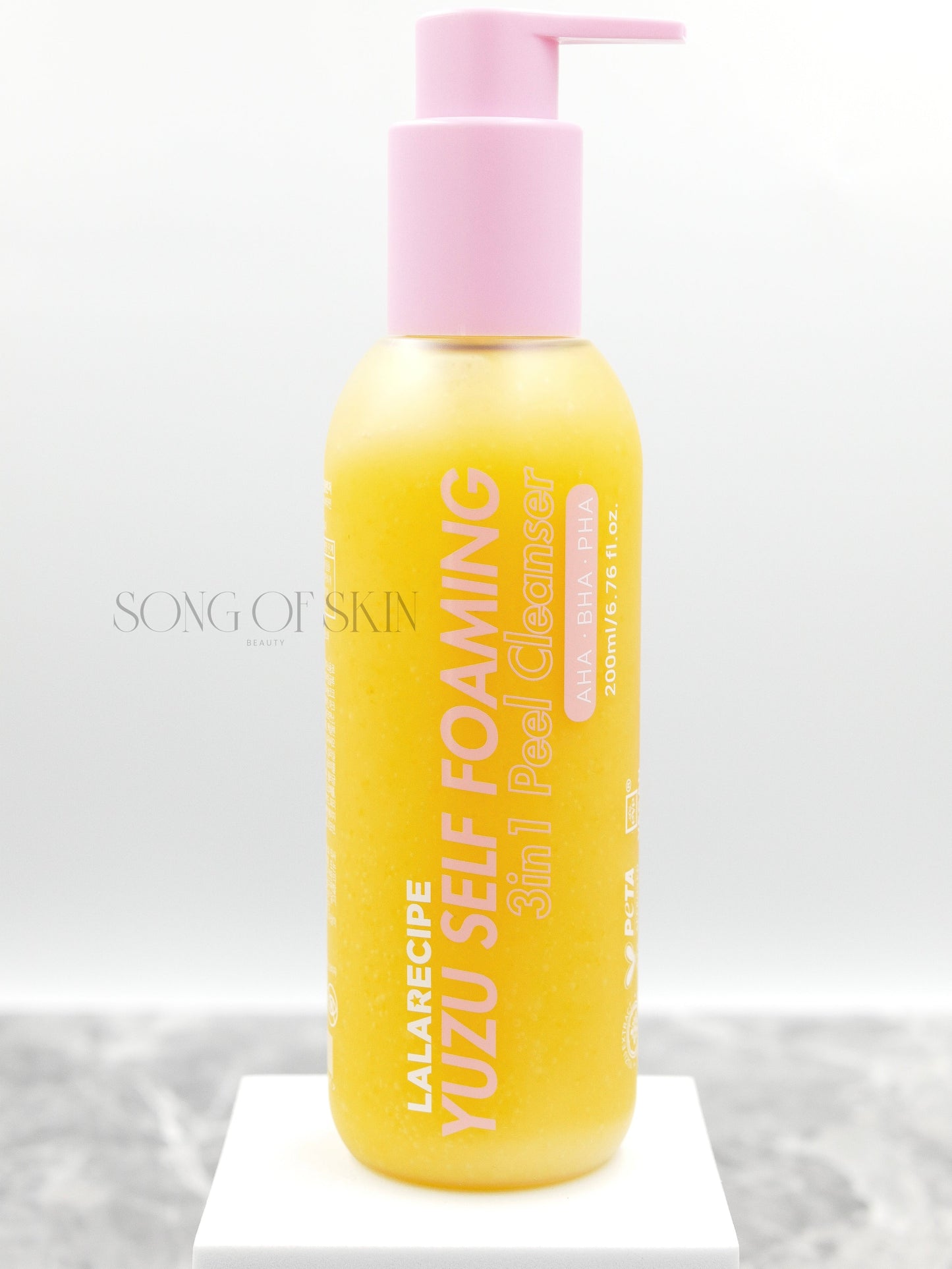 LALA RECIPE Yuzu Self Foaming 3 in 1 Cleanser