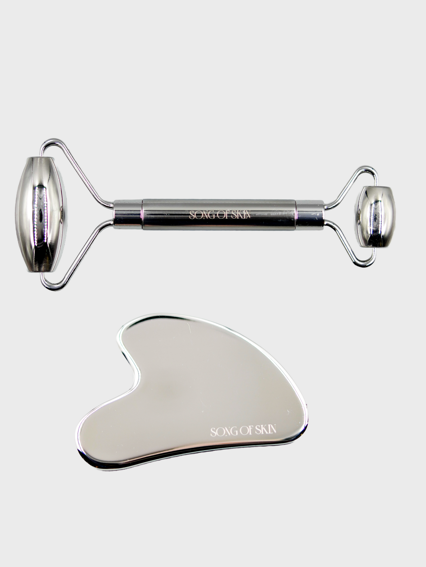 Song Of Skin Labs - Stainless Steel Gua Sha + Roller Set